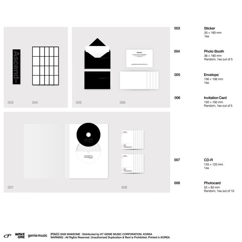 [PRE ORDER] ZEROBASEONE – 6th Mini Album Ascend (Photobook Ver.)
