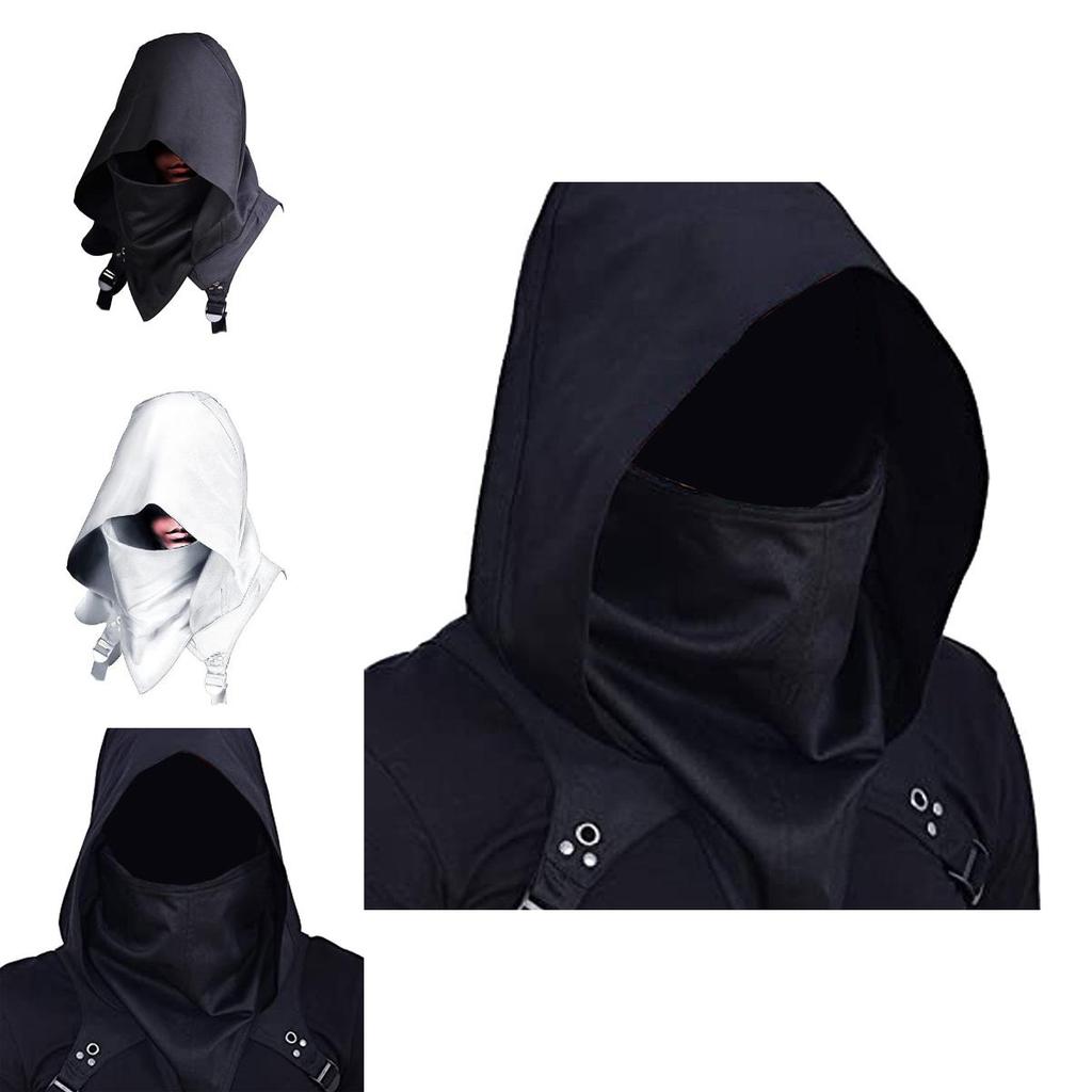Stylish Unisex Medieval Assassin Inspired Hooded Cloak For Game Character Cosplay