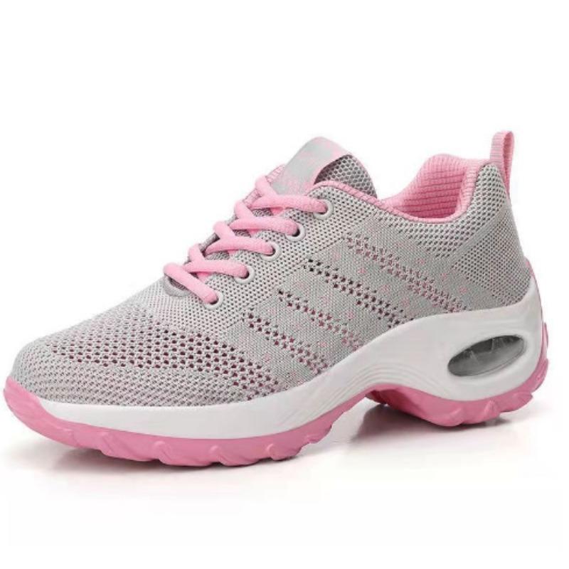 New Women's Shoes Casual Plus Size Air Cushion Fly-Knit Sneakers Slip-on Shoes Fashion Rocking Shoes Casual Women's Shoes