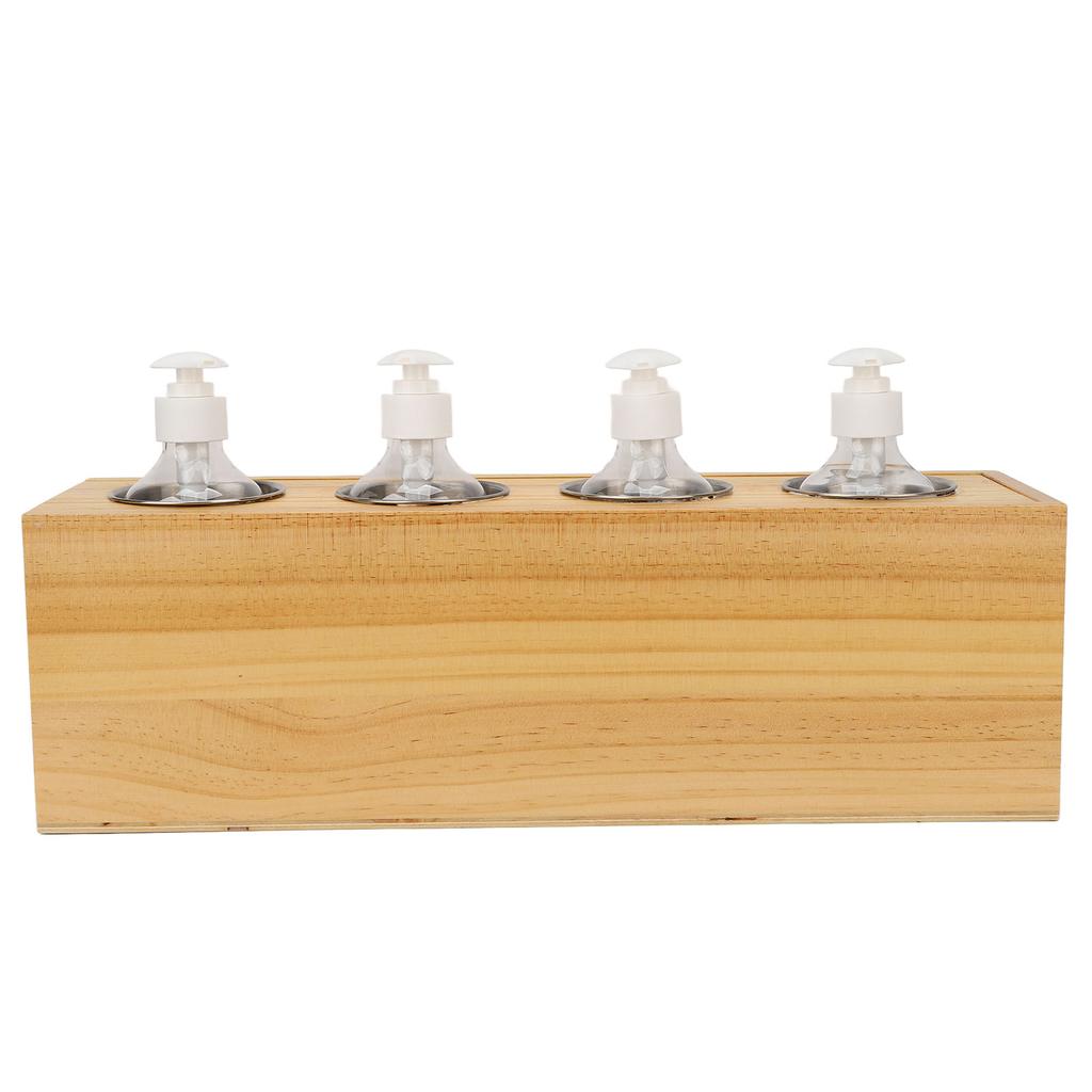 Massage Oil Heater 4 Bottles Constant Temperature Quick Heating Removable Lotion Warmer 110‑240V US