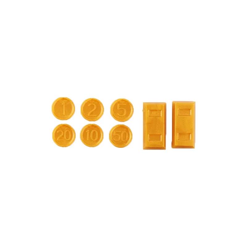 MOC Blocchi da Costruzione Accessori Minerale d'Oro Prezioso Argento Diamante Scorta Mappa del Tesoro Pirata Monete Modello Giocattolo Mini Mattoncini Bancomat Regali Giocattolo K046