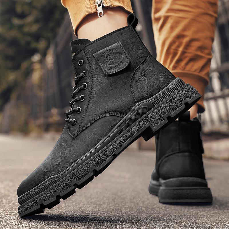 Новое поступление Боковая молния для мужчин Мотокроссовые ботинки Натуральная кожа — фото 6