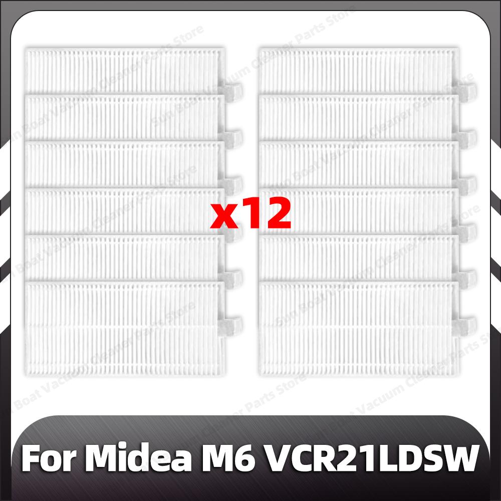 Compatible for Midea M6 VCR21LDSW  Robot Replacement Side Brush HEPA Filter Mop Pads Spare Parts Accessories
