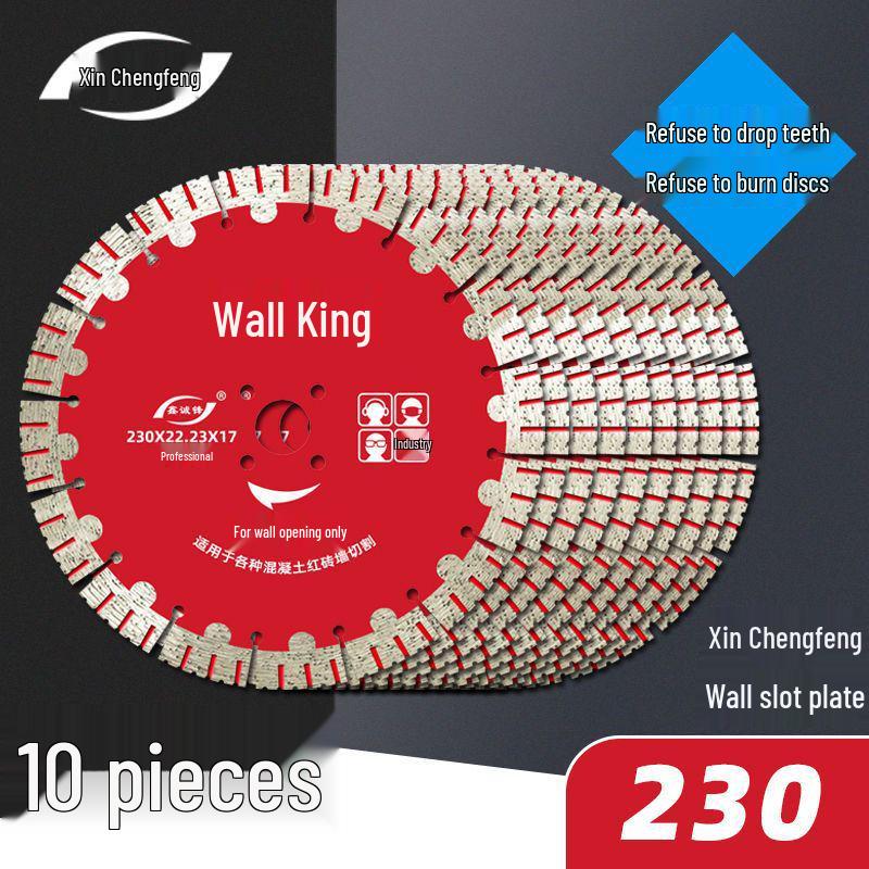 Xinchengfeng Diamond Saw Blades: 10-Piece Set for Concrete and Rebar Cutting
