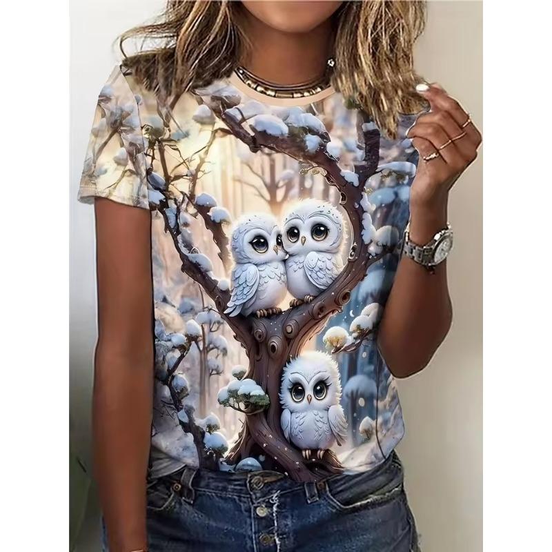 Women's T shirt Dragonfly Daily Weekend Print Yellow Short Sleeve Tee Tops Fashion Crew Neck t-shirts Summer&Spring Harajuku