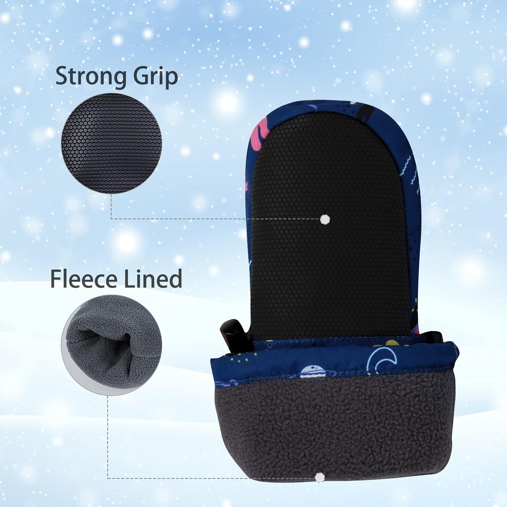 Tots 3M for and Suitable for Boys and Outdoors Ami&Li Kids' Mittens, Warm, Windproof, Water-Repellent, Anti-Slip, Adjustable, Skiing, Winter, Autumn,