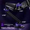 Brateck E350 Series Gas Spring Monitor Desk Arm