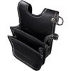 Fujiya (Fujiya) Architectural Thin Waist Bag, 2 Tiers, Black Gold, Light PU Leather Series, AB-42BG