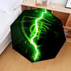 1PC Green Shield Emblem Design Printed Umbrella Folding umbrella, automatic umbrella 8-Frame for Travel, camping Fan gifts Christmas Gifts
