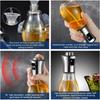 Glass Oil Sprayer for Cooking - 200ML Mister Bottle for Cooking, Baking, and Air Fryer