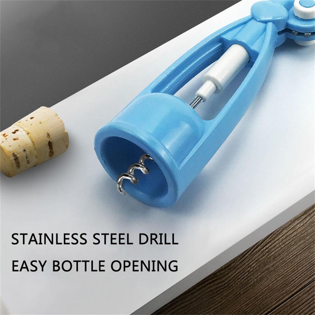 Multifunktionell flasköppnare för rött vin och champagne, flasköppnare för hemfest vin och öl