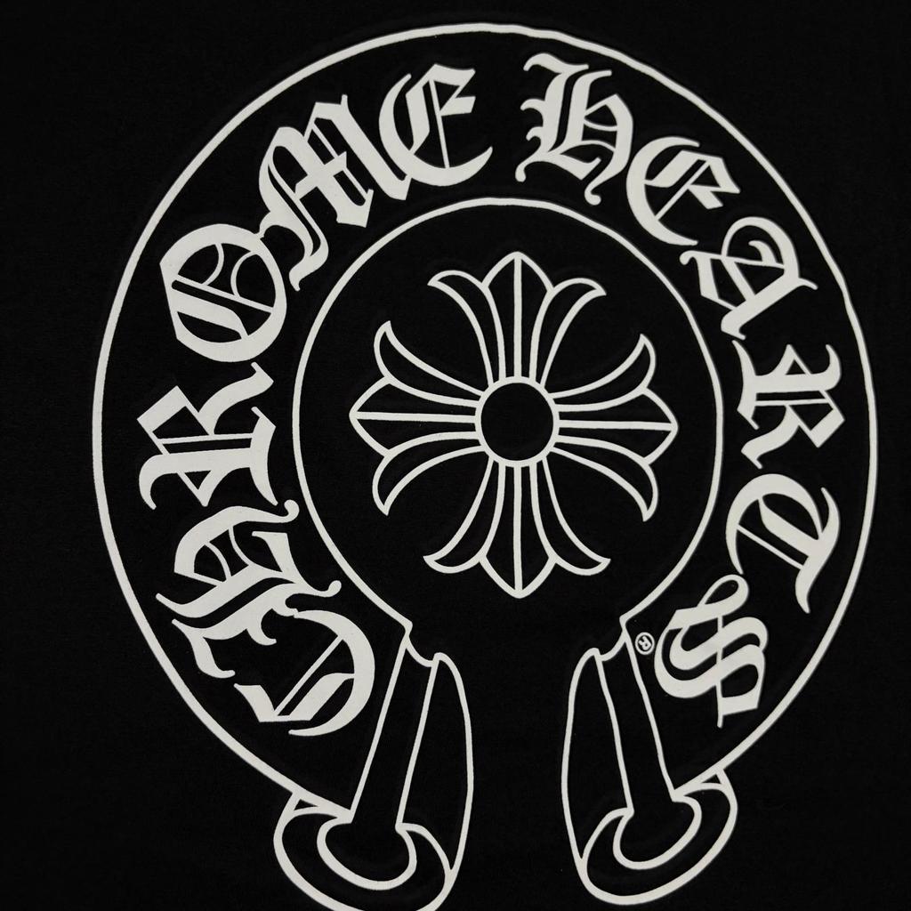 CHROME HEARTS Back Horseshoe Honolulu RN#97729 T-Shirt Black Men's Size XXL