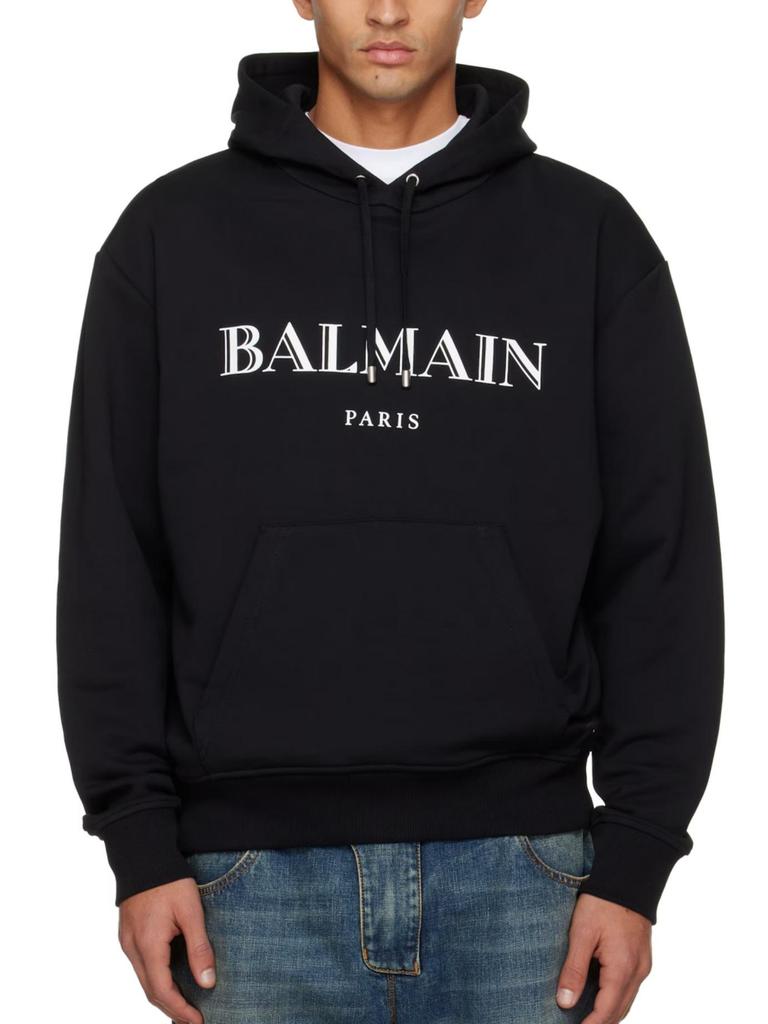 25AW Black Cross-Border Hooded Sweatshirt: Trendy, Comfortable, Versatile Loose Fit Pullover