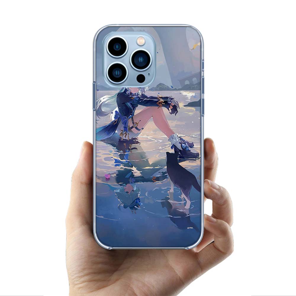 Cute Furina Genshin Impact Cases Phone Case For Iphone 17E 16E 17 Air 16 Pro Max 15 Pro 14 Plus 11 13 12 Mini Cover Cases Compat