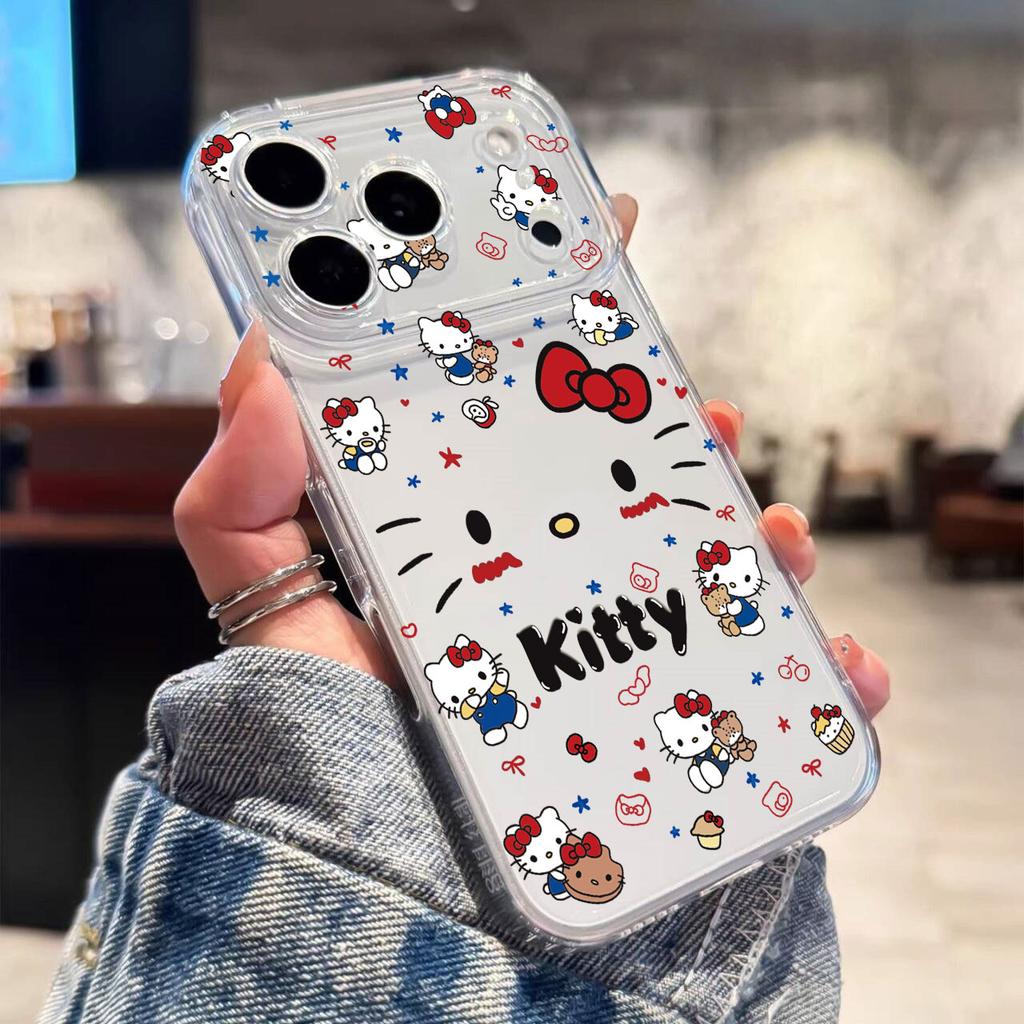 Hello Kitty Transparent Casing For Motorola Moto G60 G73 G53 G72 G52 G71 G22 G30 Edge 40 Pro G32 G30S 5G Cartoon Thin Phone Case