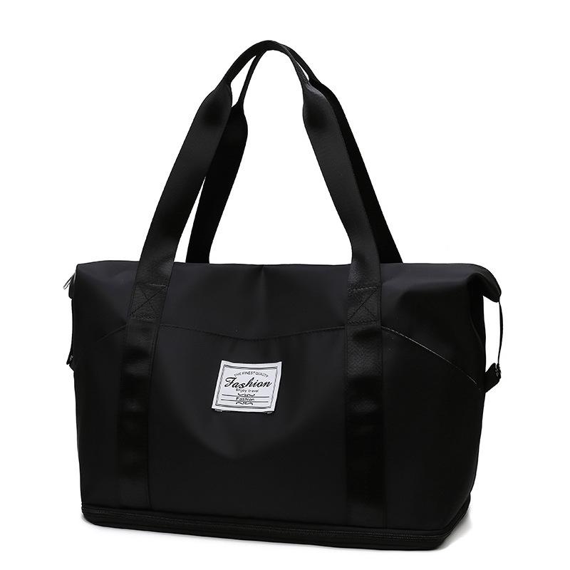 

Легкая женская расширяемая дорожная сумка: Большая вместимость, помещается на ручки тележки, идеально подходит для ручной клади One Size