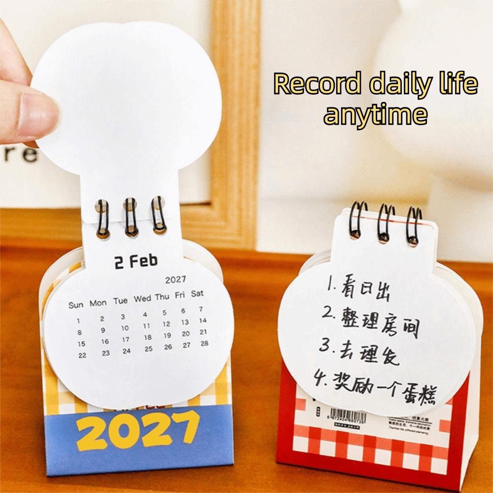 Mini Standing Calendar Appl Shape Desktop Calendar New 2027 Desk Calendar School Supplies