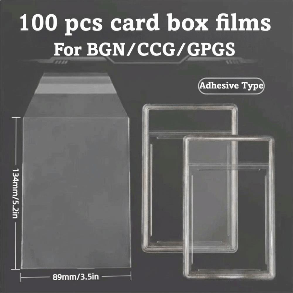 100 Sheets Strong PSA BGS Card Brick Film Waterproof Score Card Protective Film  For Card Box