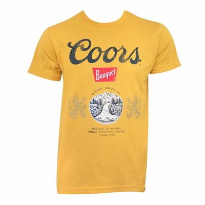 Coors Banquet Golden Yellow Unisex T-shirts