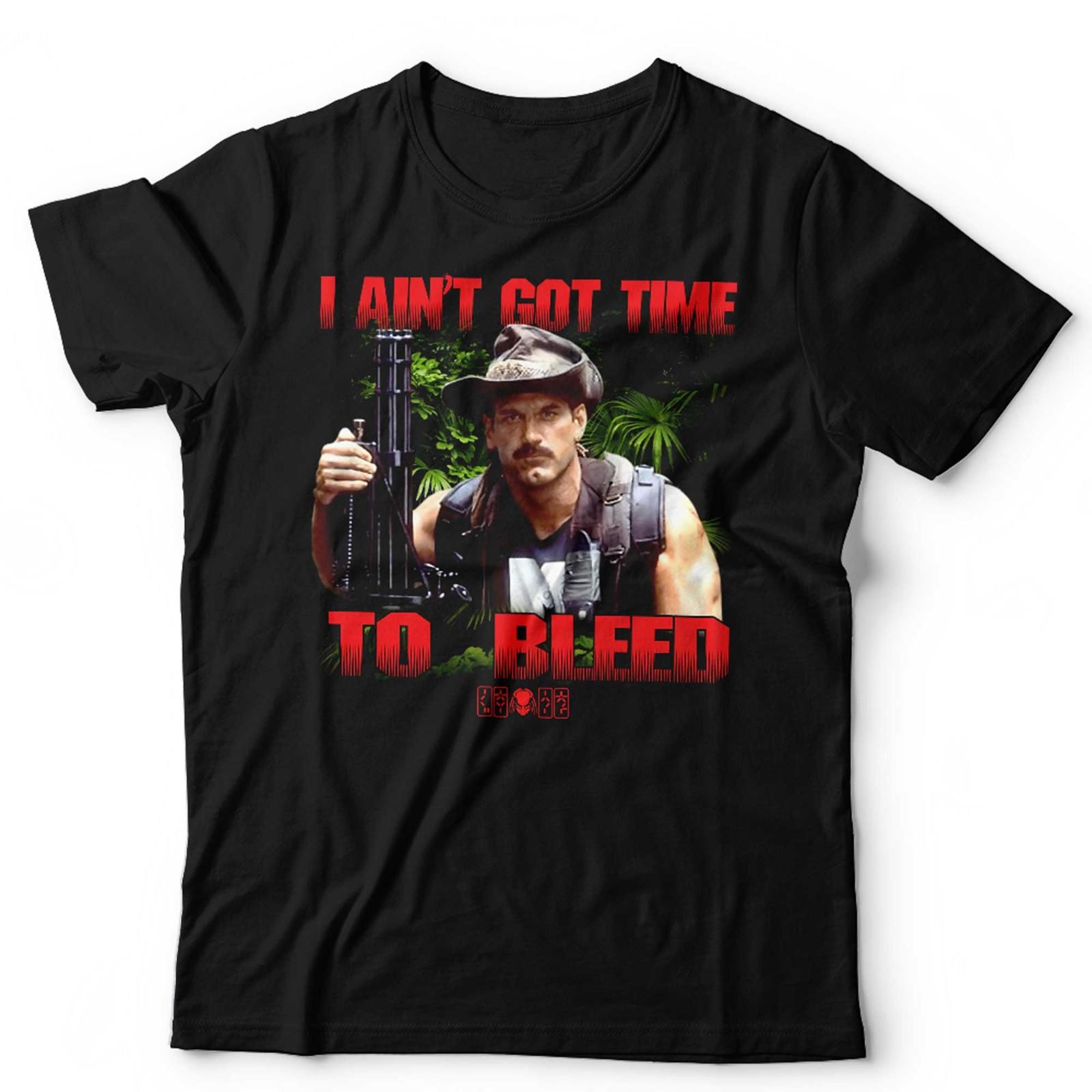Predator T Shirt Mens Womens Tees Top I Aint Got Time To Bleed NEW Unisex Blain Jesse Ventura Retro XL
