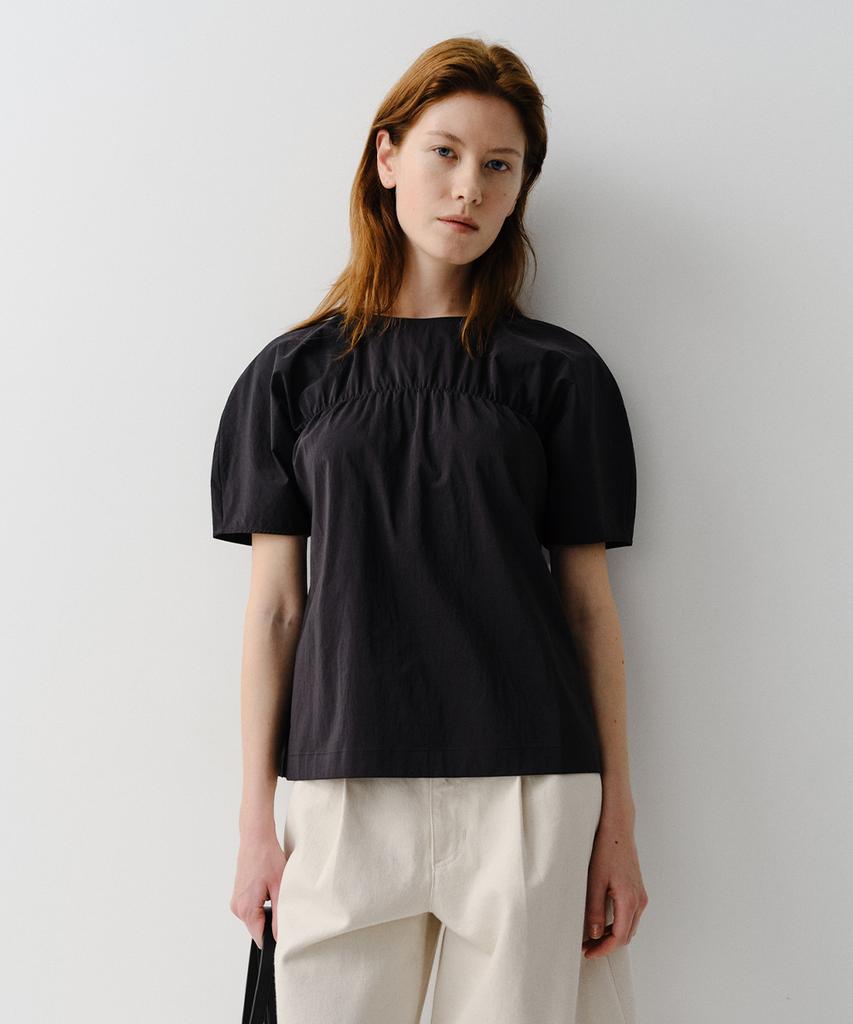 Ia Shirring Blouse (Black)