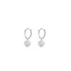 Korean Rhinestone Heart Ear Cuff 925 Sterling Silver Earrings for Women