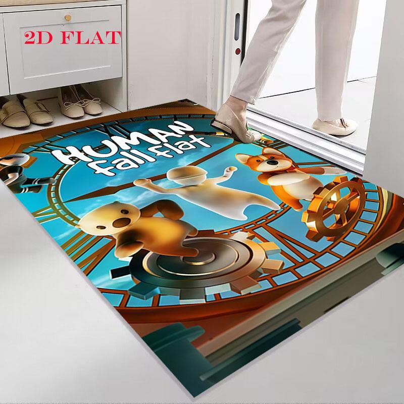Human Fall Flat Carpet Rug for Living Room Bedroom Home Sofa Decoration,Kids Play Nonslip Floor Mat