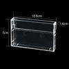 1 Pz Scatola Porta Cassette Trasparente Scatola Antipolvere per Nastro Vergine a Registrazione Magnetica Audio