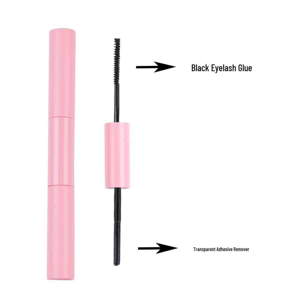 Segmented Single Cluster False Eyelashes with Double-Headed Glue: Long-Lasting, Quick-Drying, Non-Irritating for Eyelash Extension