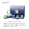 JOYYE Chinese Floral Underglaze Porcelain Tea Set