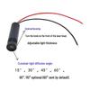12V-24V 12X50mm 520nm 15mW Green Laser Module with External Focus for Crosshair Positioning and Marking