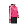 Adidas Neo Printed Striped Hooded Sports Sweatshirt Women Sweatshirt Pink GP5863