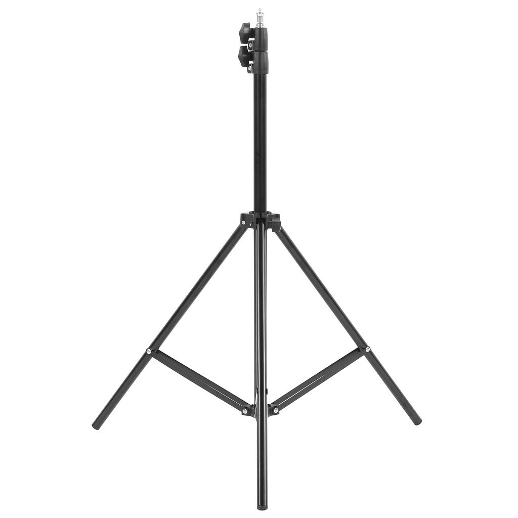215cm Tripod Light Stand with Metal Column, ABS Nut, Stable Structure, Bend-Resistant Exterior.Black paint is