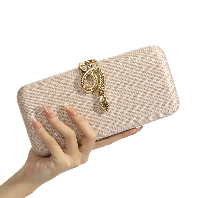 

New Evening Bags For Women Luxury Elegant Clutch Chain Shoulder Bags For Ladies Party Wedding Purse Handbags 11-21.5-4cm шампанського