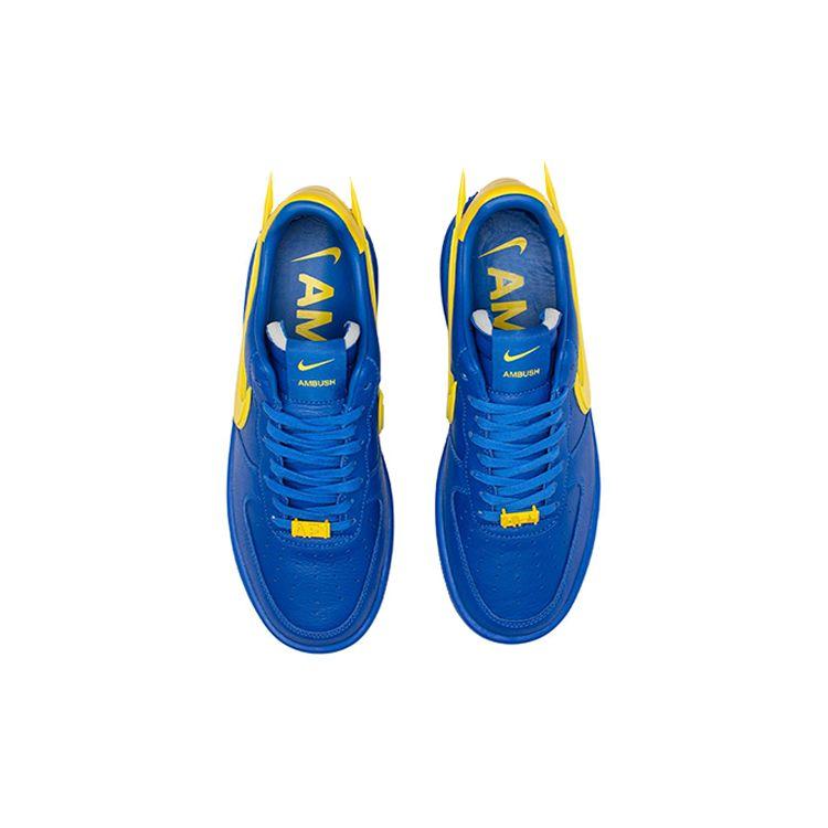 AMBUSH x Nike Air Force 1 Low Game Royal Unisex Sneakers Blue Vivid-Sulfur DV3464-400