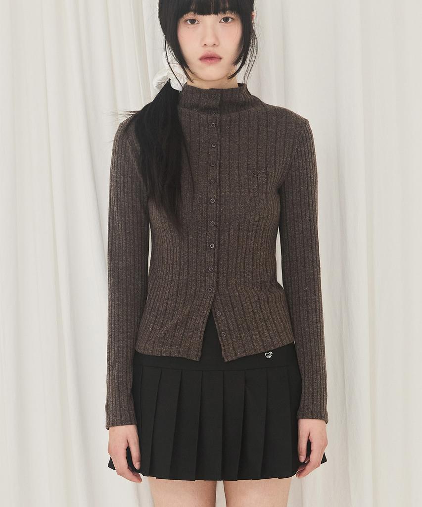 Alkialka Panel Pleat Skirt (Black)