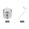 uxcell Guitar Metal Volume Tone Control Dome x Potentiometer Knobs with Set Screws for Electric Guitar and Silver 4-Piece Knobs, Knobs, 1/4" 1/2"