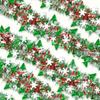 Hanging Xmas Tree Decor Ribbon 2m Tinsel Garland Christmas Snowflake Pendant  Indoor Outdoor