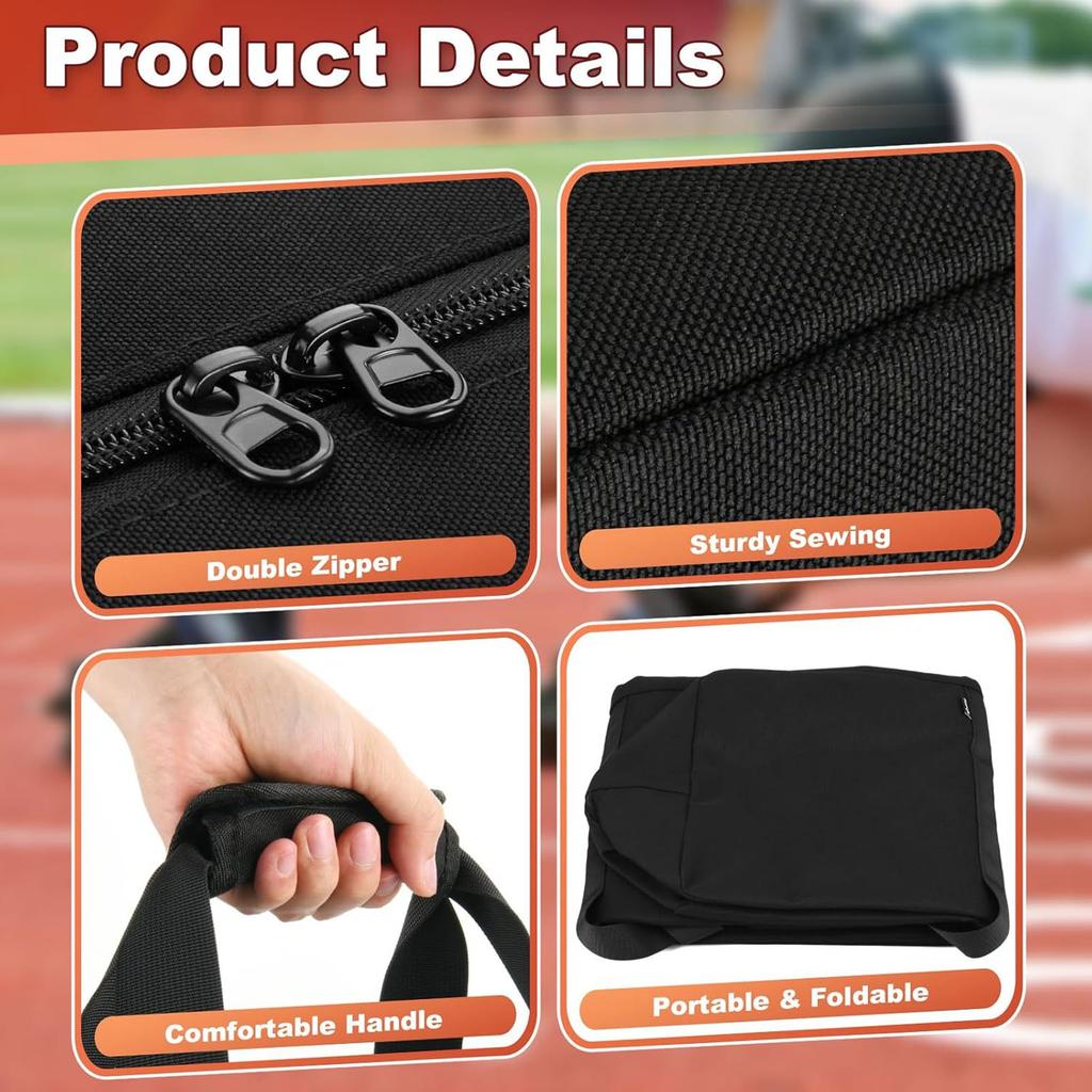 Starting Block Bag Large Capacity Water Proof Oxford Fabric Portable Starting Block Carry Bag for Travel Sports Equipment
