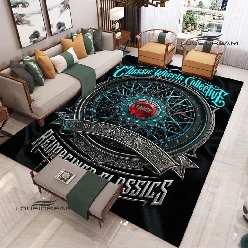 

BBS LOGO printed carpet Non-slip carpet outdoor carpets area rug Home bedroom decor rug for bedroom birthday gift 40x60cm