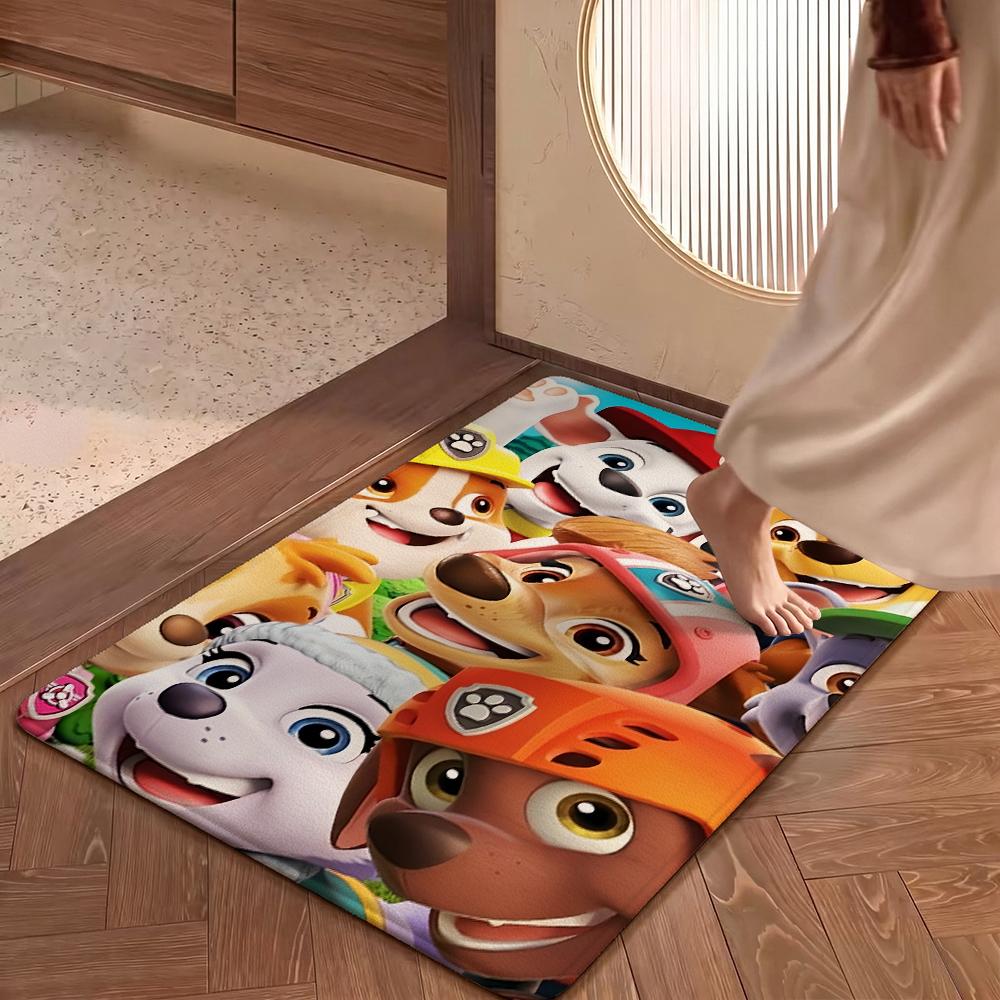 Paw Patrol Rescue Team Theme Rug Nonslip Durable Carpet For Gaming Room Play Area Home Party Decor Halloween Gift