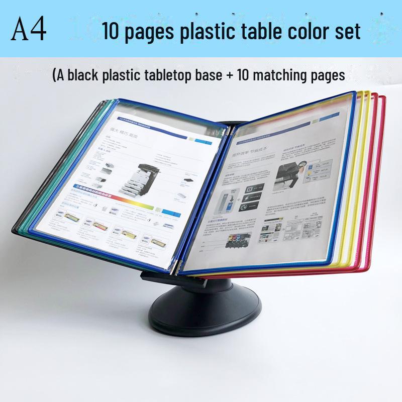 A4 Display Folder with 10 Pages for Promotional Advertising and Data Presentation