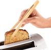 2Pcs Bamboo Tongs Natural Bamboo Wooden Food Toaster Tongs Tea Clip Bamboo Tweezers for Toast Pickles Tea Cooking Kitchen Tongs