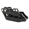 Black Carbon Fiber Look Chain Guide Box For Cross Country Motorcycles Universal