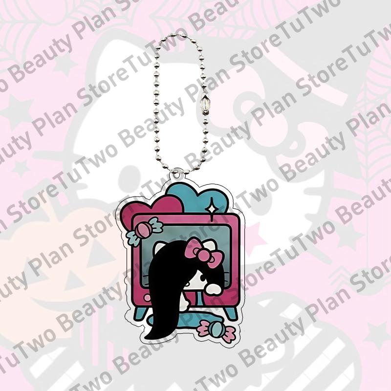 

Y2k Halloween Hello Kitty Pochacco Cartoon Acrylic Keychain Decor Anime Car Bag Jewelry Charm Festival Accessories Pendant Gifts about 5cm