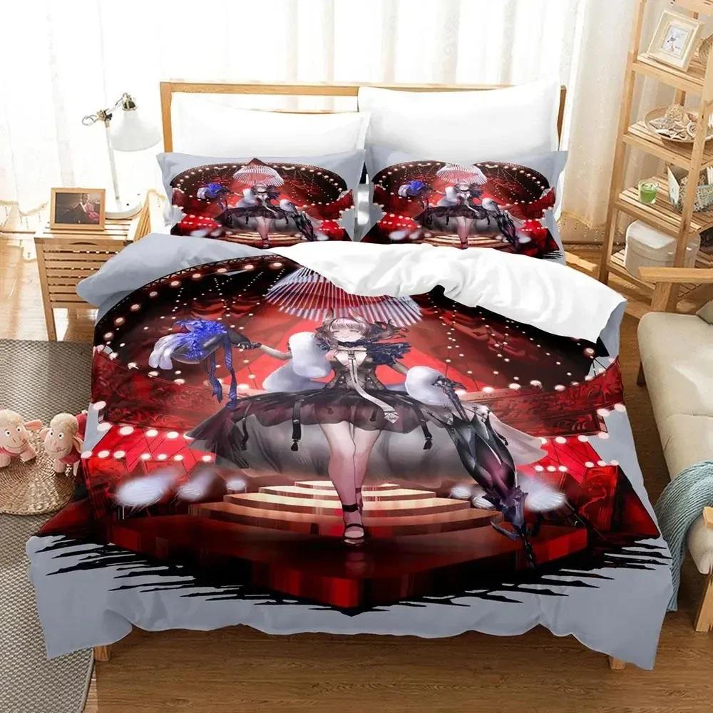 Comfortable Anime Print Duvet Cover Set With Duvet Cover And Pillowcases King Queen Twin Sizes For All Ages