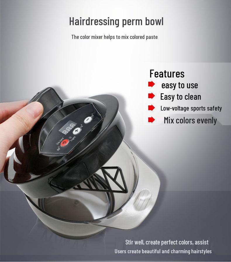 Electric Automatic Hairdye & Conditioning Mixing Bowl