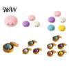 Relaxation Hand Toy 1/3/5Pcs Bubble Blowing Cartoon Dumpling Stress Relief Steamed Bun Squeeze Fidget Soft Stretchy Dough Ball Reliever