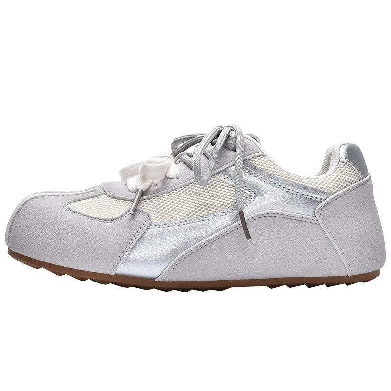New Hot Spring New Versatile Casual Shoes Women's Retro Flat-bottomed Sneakers 1239