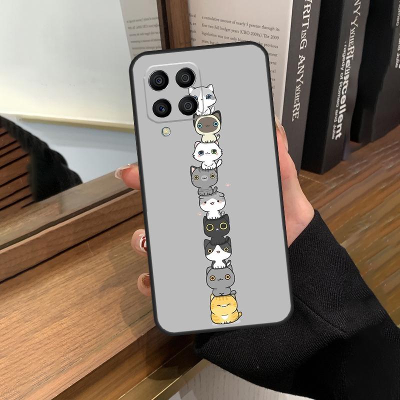 Funny cute cats Case For Samsung Galaxy M35 M15 M55 M56 M36 M16 M06 M31 M13 M33 M53 M12 M32 M52 M14 M34 M54